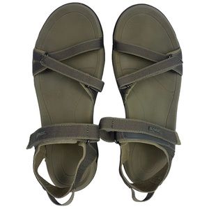 Teva Verra Sandals Womens Size 9 Bungee Cord Gray Hook And Loop Flats F27118B